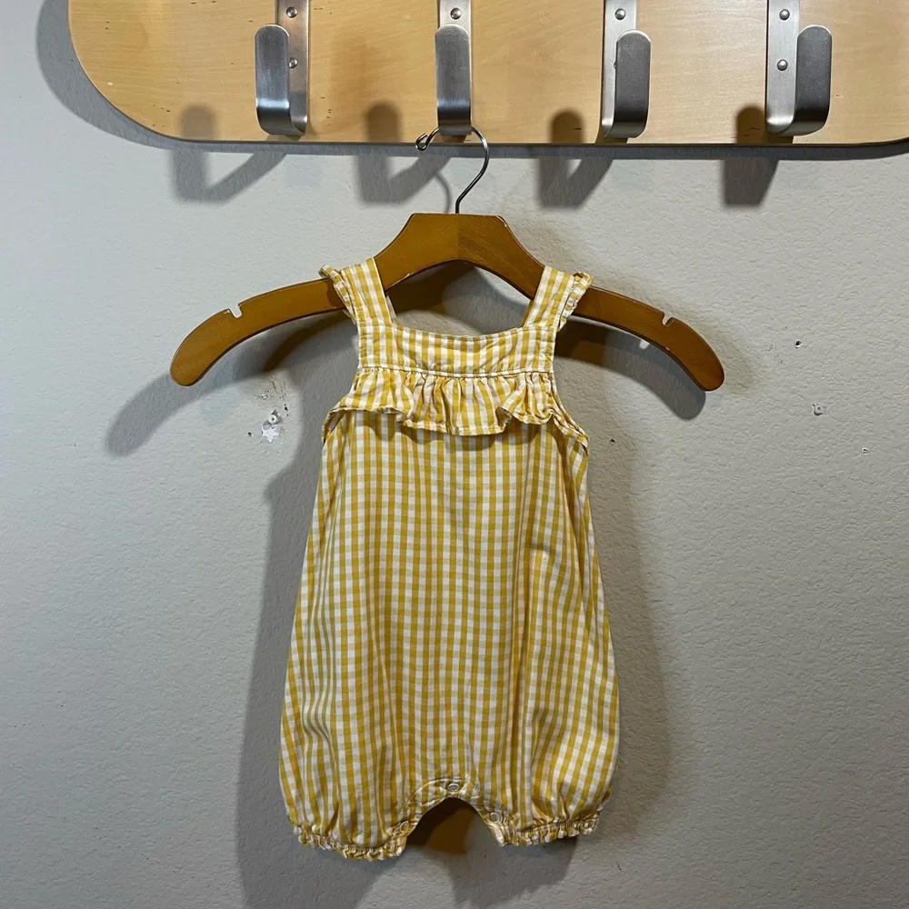 Carters Infant Girls 12m Yellow Romper